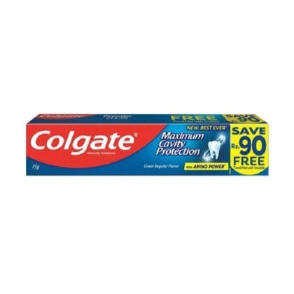 Colgate maximum cavity protection 75gms with toothbrush free